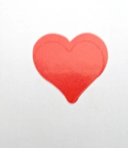 3/4" HEART TANNING STICKER Stickers Scrapbooking Crafts - Picture 1 of 3