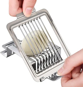 Egg Slicer for Hard Boiled Eggs - Stainless Cutter for Eggs - Heavy Duty Egg - Picture 1 of 6