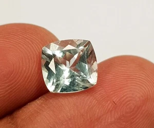 Natural Aquamarine Cushion Shape Emerald Cut, Aquamarine Loose Gemstone For Ring - Picture 1 of 4