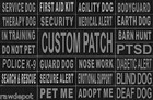 Patch Reflective Label Tag for Dog Harness Vest Service Therapy Emotional