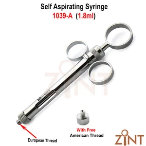 Cartucho Dental Autoaspirante 1.8ml Jeringa Implante Cirugía Laboratorio Instrumento CE - Imagen 1 de 3