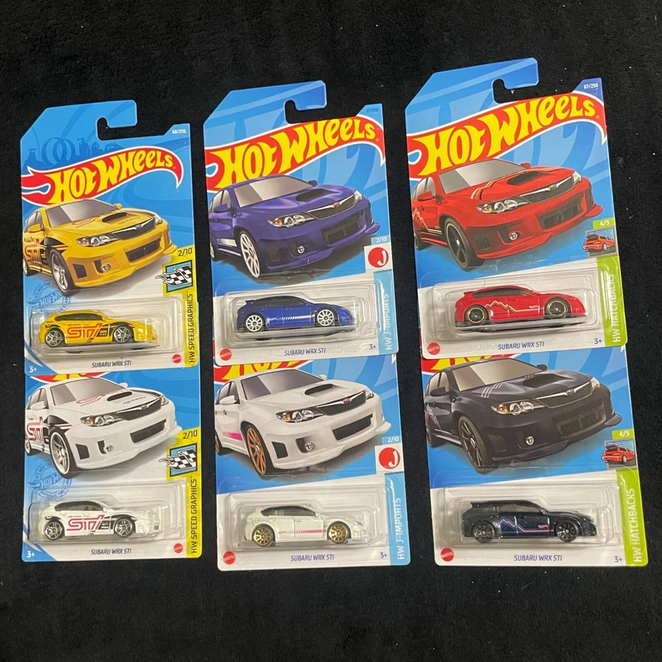 Hot Wheels Subaru Wrx Sti LOT OF 6 - Image 1 of 1