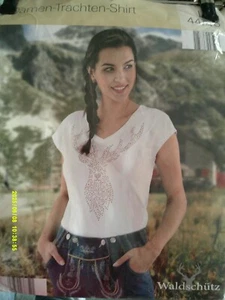 Waldschütz Damen Trachten Shirt Gr.L Neu mit Hirschkopf - Bild 1 von 2