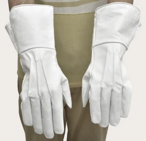 MEN'S MEDIEVAL COSTUME COSPLAY  UNLINED LEATHER GLOVES  - Picture 1 of 16