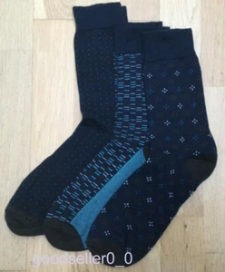 M&S Socks Pack Of 3 Pairs Luxury Premium Egyptian Cotton Socks RRP £15 - Picture 1 of 8