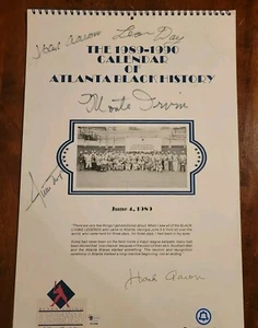 1989 Living Legends Negro Baseball Calendar Signed Willie Mays, Aaron, Day Irvin - Picture 1 of 8