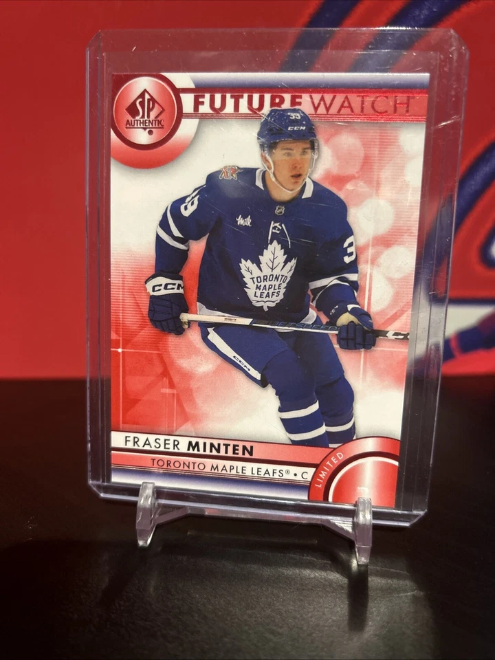 2023-24 SP Authentic Fraser Minten Future Watch Red Toronto Maple Leafs #168 - Image 1 of 2