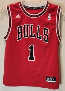 Chicago Bulls Derrick Rose Adidas Jersey NBA Basketball Shirt Boys size M - Picture 1 of 4
