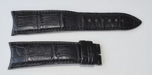 Authentic Franck Muller Geneve Genuine Black Leather Watch Strap 22/18mm, 74+113 - Picture 1 of 4