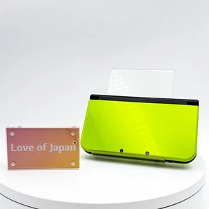New Nintendo 3DS LL Lime Green Black Console Japanese ver Good Condition Tested - Picture 1 of 24