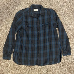Camicia donna Ralph Lauren Denim & Supply in flanella RL Surplus L a quadri blu verde - Foto 1 di 4