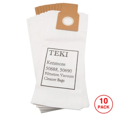 10 Pack Filtration Bags Replacement Part 50688 50690 for Kenmore Vacuum Cleaners - Image 1 of 4