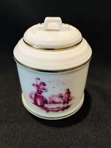 Hochst Golf Hand Painted Porcelain Covered Jar New - Picture 1 of 11