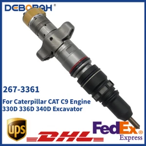 267-3361 Common Rail Fuel Injector for CAT C9 330D 340D 336D Excavator CNDIP - Picture 1 of 11