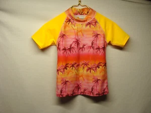 Camisa de Surf Natación Tropical Zona de Protección Solar Niñas Talla 8 Usada - Imagen 1 de 19