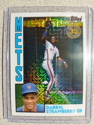 2019 Topps Chrome Series1 1984 Silver Pack Mojo Darryl Strawberry #T84-30 - Image 1 of 3