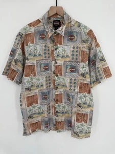 Harley Davidson Tori Richard Shirt Mens Large Motorcycle Hawaiian Vacation Camp - Picture 1 of 7