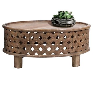 Mesa de centro mesa de sofá mesa auxiliar de madera mesa de café madera de mango mesa de madera 100x45 cm - Imagen 1 de 6