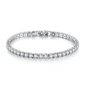 PULSERA DE TENIS BLING PARA HOMBRE HECHA CON CRISTALES DE DIAMANTES PARA HOMBRE CON HIELO - REINO UNIDO - Imagen 1 de 4