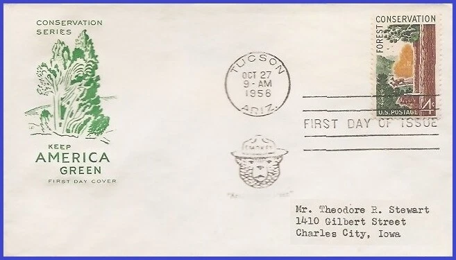 USA4 #1122 ADDR HOUSE OF FARNAM FDC   Forest Conservation - Image 1 of 1
