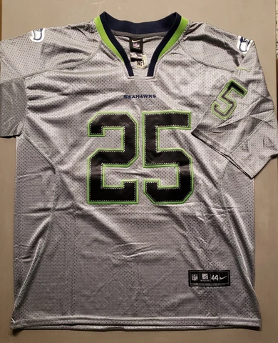 Seattle Seahawks NFL Richard Sherman Gray Nike On Field Adult Football Jersey 44 Cover