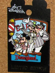 DISNEY PIN CARDED MICKEY DONALD GOOFY PETE BARBER SHOP LE RARE PINS  - Bild 1 von 1