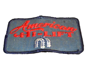 Aufnäher AMERICAN HI-LIFT bestickt zum Aufnähen Heavy Duty Jacks GEBRAUCHT Vintage - Bild 1 von 2