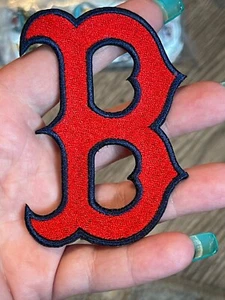 Parche de béisbol de los Medias Rojas de 3,5" parche bordado - Imagen 1 de 1