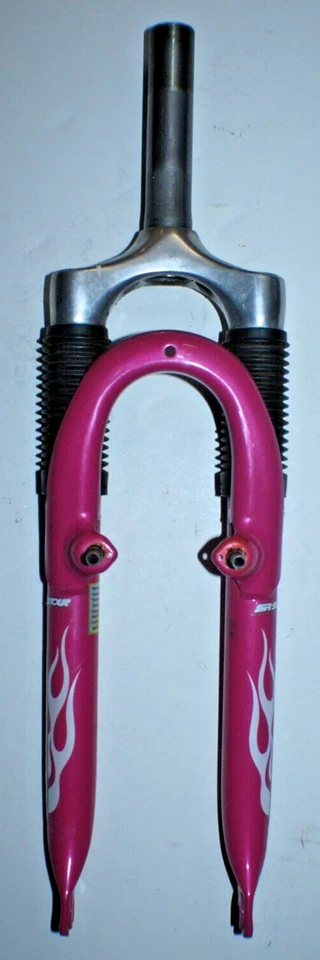 Trek Suntour Suspension 20" Kids Bike Fork 11/8" Threaded 120mm Pink USA Shipper - Image 1 of 4
