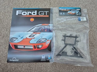 1/8 Scala DeAgostini Costruisci La Tua Auto Ford GT40 Numero 39 + Rivista - Immagine 1 di 3