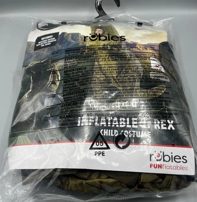 Disfraz Inflable T Rex Niño Rubíes Talla Única 6+ Totalmente NUEVO Foto 1 de 4