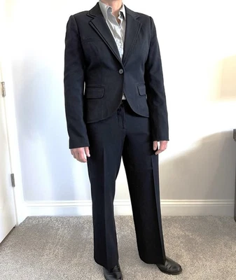 Atelier Women's Black Pant Suit, Size 2P - Image 1 of 4