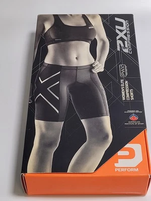 2XU Compression Short Women's Elite Black/Steel WA1935b Size XS - Image 1 of 4