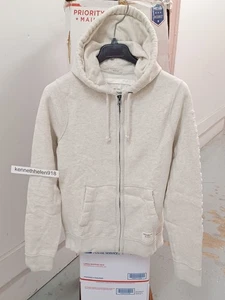 ABERCROMBIE & FITCH LAKE POND SUDADERAS CON CAPUCHA GRIS JASPEADO CLARO PARA HOMBRE TALLA XL - Imagen 1 de 10