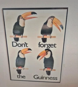 DON'T FORGETGUINNESS Metal Tin Wall Sign Plaque Vintage Retro Beer Pub Man Cave - Picture 1 of 1