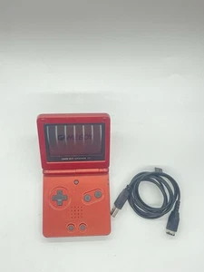 Gameboy Advanced SP Nintendo 2002 Rot Selten Gebraucht & Kabel - Bild 1 von 4