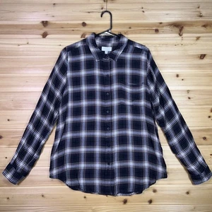 Lucky Brand Hemd Herren Large kariert Langarm Kragen Knopfleiste Hemd - Bild 1 von 7