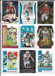 ENORME LOTE DE 55 TARJETAS CHRISTIAN McCAFFREY DIFERENTES PANTERAS 49ERS - Imagen 1 de 1