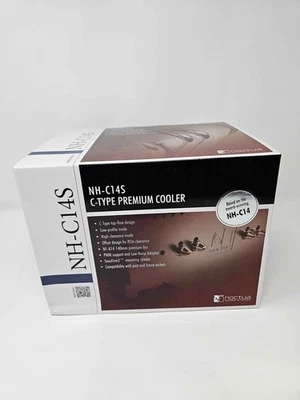 Noctua NH-C14S, Premium CPU Cooler with NF-A14 PWM 140mm Fan (Brown) - Image 1 of 4