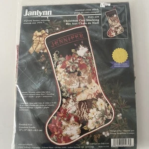 Janlynn Christmas Cats Stocking #125-239 Counted Cross Stitch Kit Giampa NEW - Picture 1 of 8