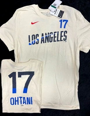 OHTANI LOS ANGELES DODGERS NAME NUMBER  CITY CONNECT SHIRT JERSEY NEW MENS NIKE - Image 1 of 2