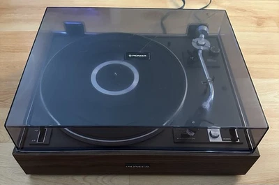 Tocadiscos Pioneer PL-15D-II con transmisión por correa base de madera reparado Foto 1 de 4