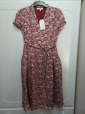 Ladies Dress Seasalt Cornwall Size 10 Top Terrace Tree Carving Dulse Lined £75 - Image 1 of 4