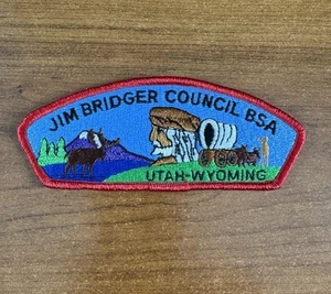 Distintivo scout anni 80 JIM BRIDGER COUNCIL Utah Wyoming Boy Scout PATCH BSA CSP - Foto 1 di 3