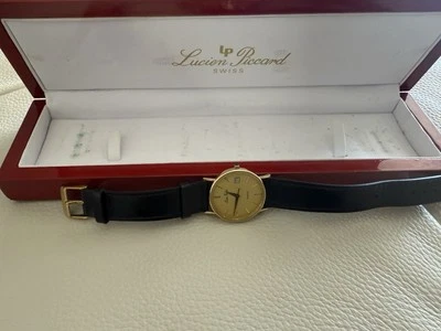 LUCIEN PICCARD SOLID 14K YELLOW  GOLD QUARTZ MOVEMENT  PRE OWNED   - Image 1 of 4