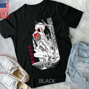 Prinzessin Mononoke Neu Unisex Shirt, Hayao Miyazaki, Studio Ghibli T Shirt Herren - Bild 1 von 9