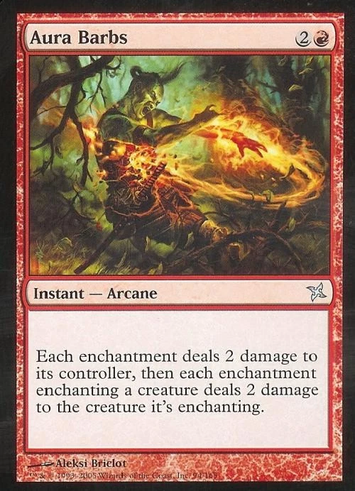 Aura Barbs - Medium Play MTG Betrayers of Kamigawa - Image 1 of 1