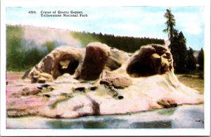 Krater der Grotte Geysir Yellowstone Nationalpark Postkarte - Bild 1 von 2