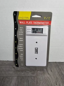 Placa de Pared Digital Termómetro Interruptor Cubierta Por Placa Pals Modelo 12100 NUEVO - Imagen 1 de 2