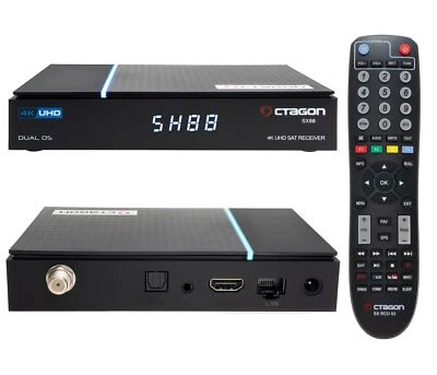 ► OCTAGON SX88 V2 4K UHD S2+IP 1xDVB-S2 E2 Linux Smart TV Sat IP 4K Receiver NEU - Bild 1 von 4
